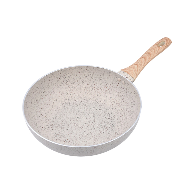 Presset aluminium wok kremmarmor